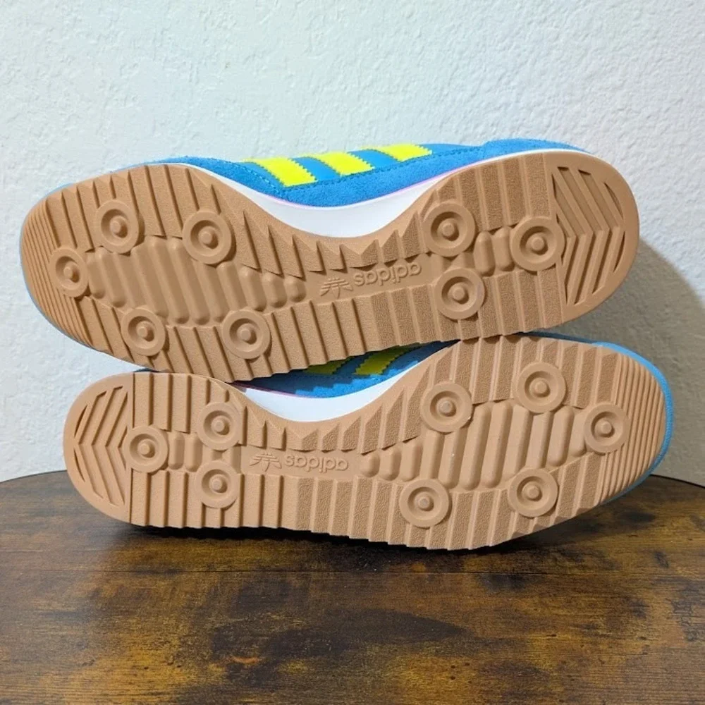 NEW Adidas SL 72 OG Sneakers Womens Sz 6.5 Sky Rush Solar Yellow Lucid Pink - Picture 16 of 16